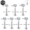 Body Piercing Lip Nail Ear Nail Pin Copper Stainless Steel Geometric Electroplating Unisex