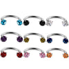 Body Puncture Jewelry Stainless Steel Ushaped Electroplated Ring And Nail