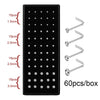 Body Puncture Stainless Steel Nose Nail Geometric Pattern Diamond Style Unisex