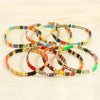 Bohemian Beach Square Copper Beaded Stoving Varnish Plating 18k Gold Plated Bracelets