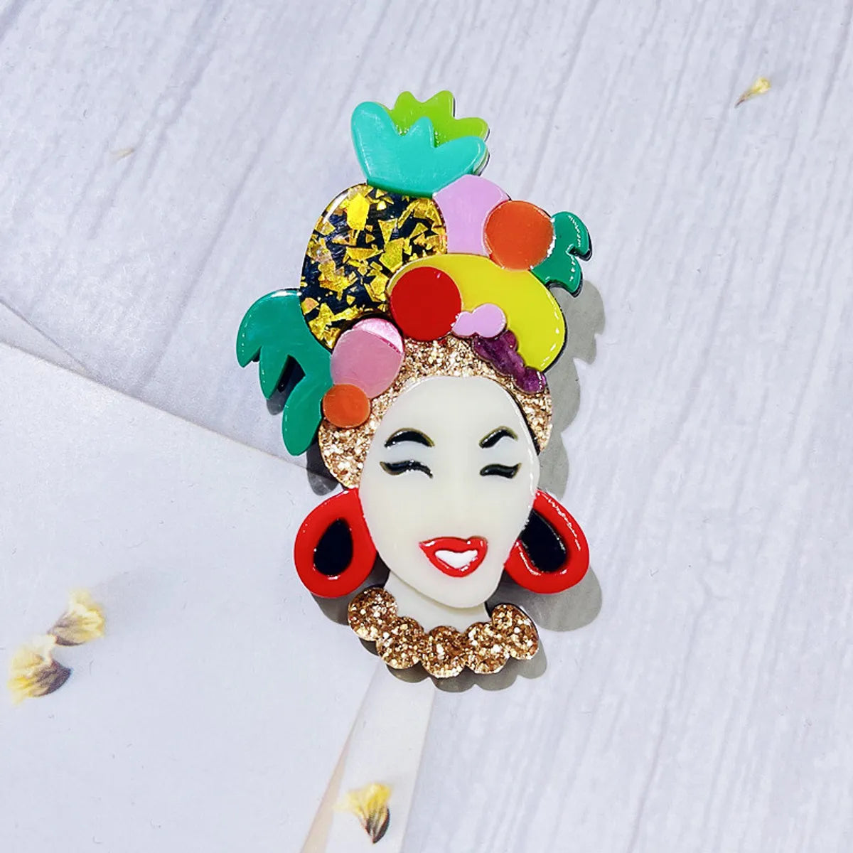 Bohemian Cartoon Character Arylic Women'S Brooches