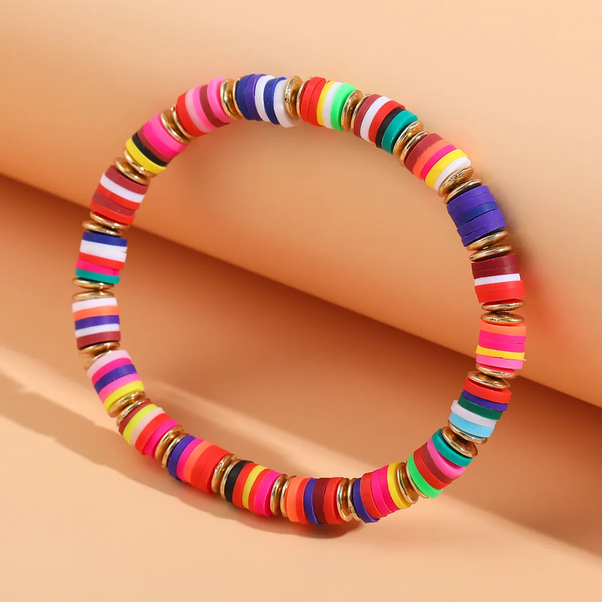 Bohemian Color Block Soft Clay Wholesale Bracelets