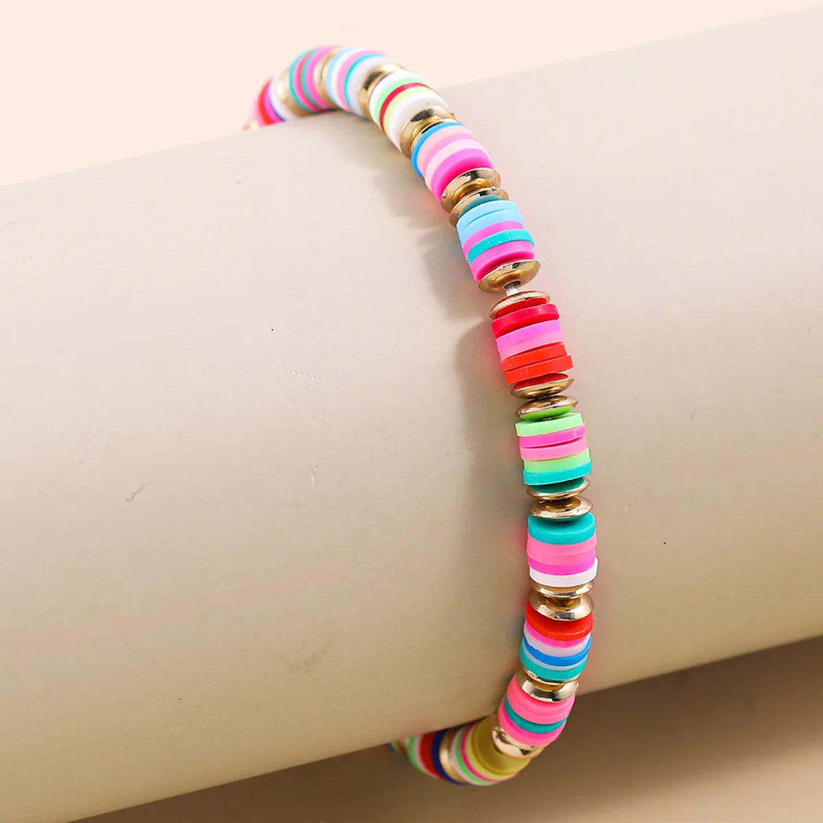 Bohemian Color Block Soft Clay Wholesale Bracelets