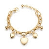 Bohemian Fashion Multilayer Stainless Steel Bracelet Love Round Beads Ladies Bracelet New