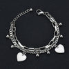Bohemian Fashion Multilayer Stainless Steel Bracelet Love Round Beads Ladies Bracelet New