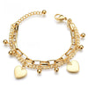 Bohemian Fashion Multilayer Stainless Steel Bracelet Love Round Beads Ladies Bracelet New