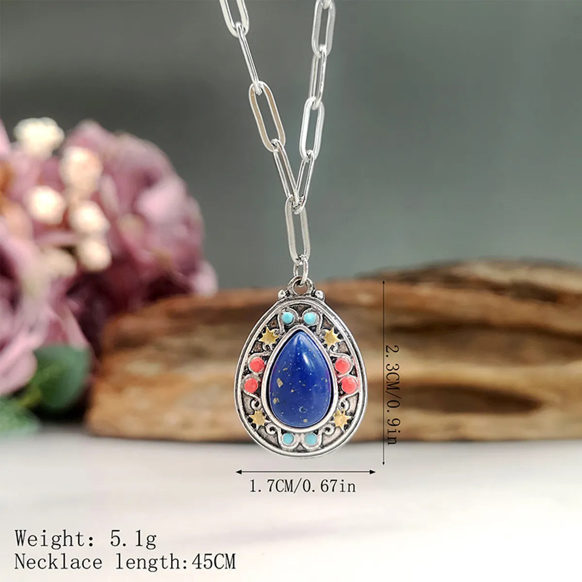 Wholesale Jewelry Bohemian Geometric Alloy Metal Plating Pendant Necklace