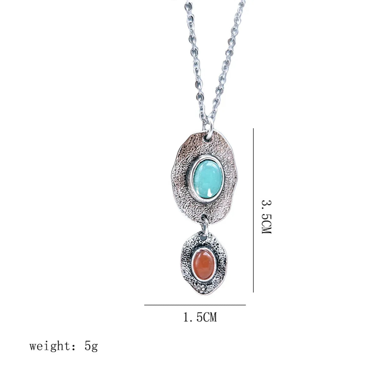 Wholesale Jewelry Bohemian Geometric Alloy Metal Plating Pendant Necklace