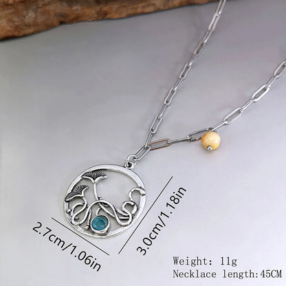 Wholesale Jewelry Bohemian Geometric Alloy Metal Plating Pendant Necklace