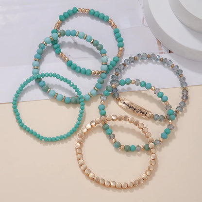 Bohemian Geometric Artificial Crystal Beaded Women's Bracelets