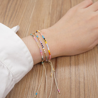 Bohemian Geometric Glass Bracelets