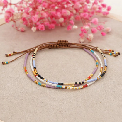 Bohemian Geometric Glass Bracelets