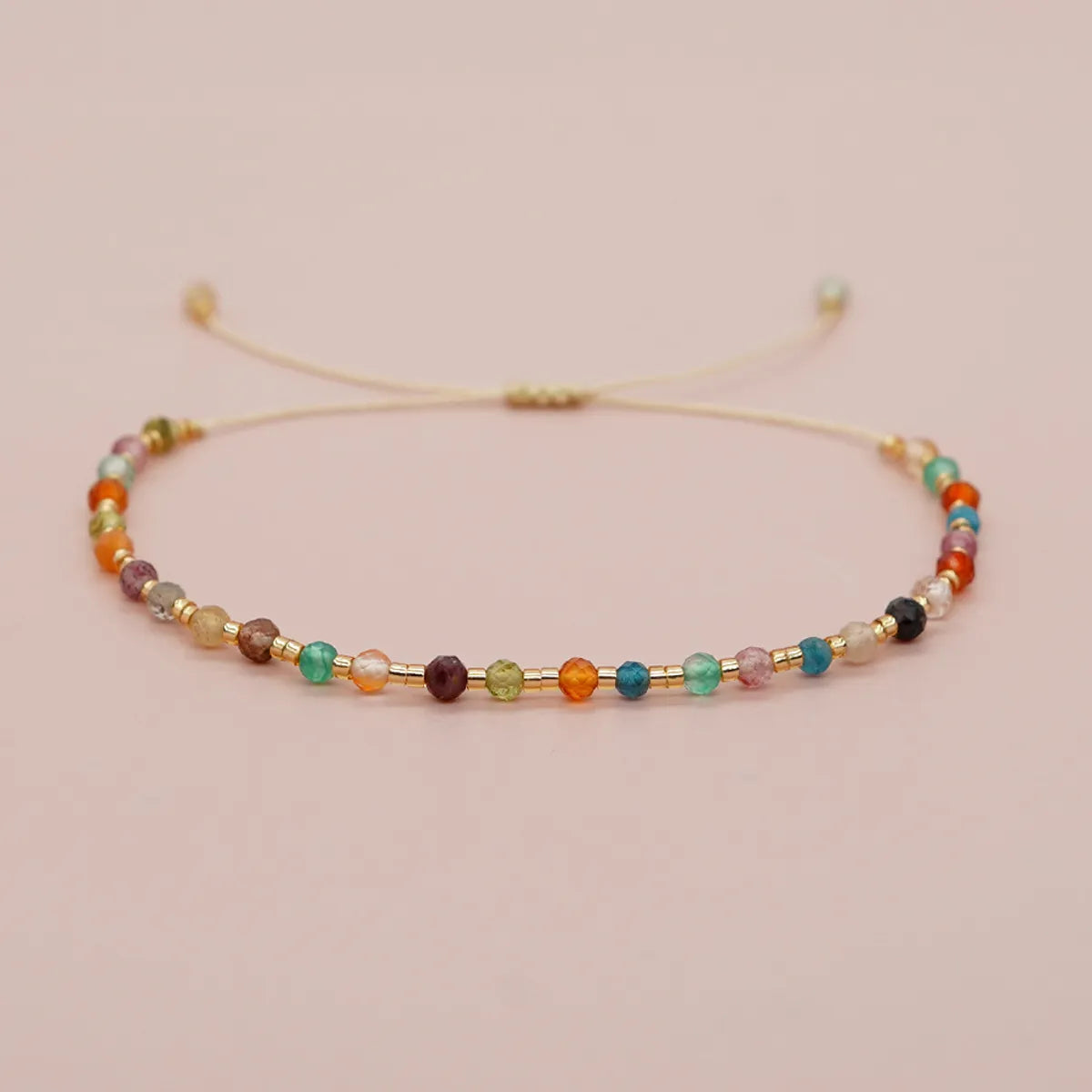 Bohemian Geometric Glass Seed Bead Women'S Drawstring Bracelets