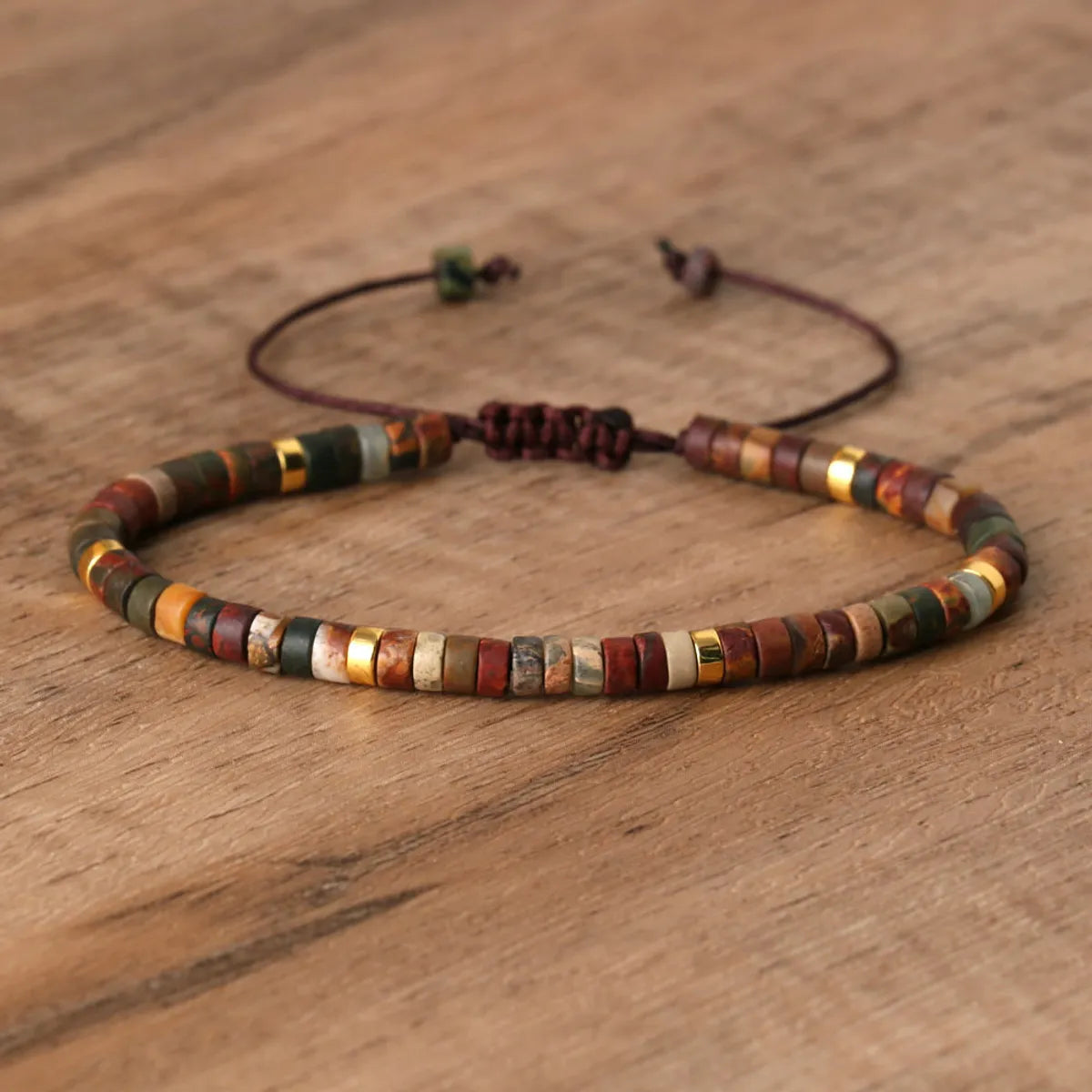 Bohemian Geometric Natural Stone Bracelets In Bulk