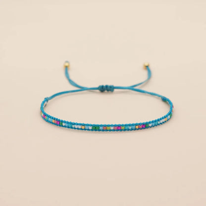 Bohemian Geometric Seed Bead Knitting Women'S Bracelets