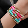 Bohemian Geometric Soft Clay Beaded Women'S Bracelets