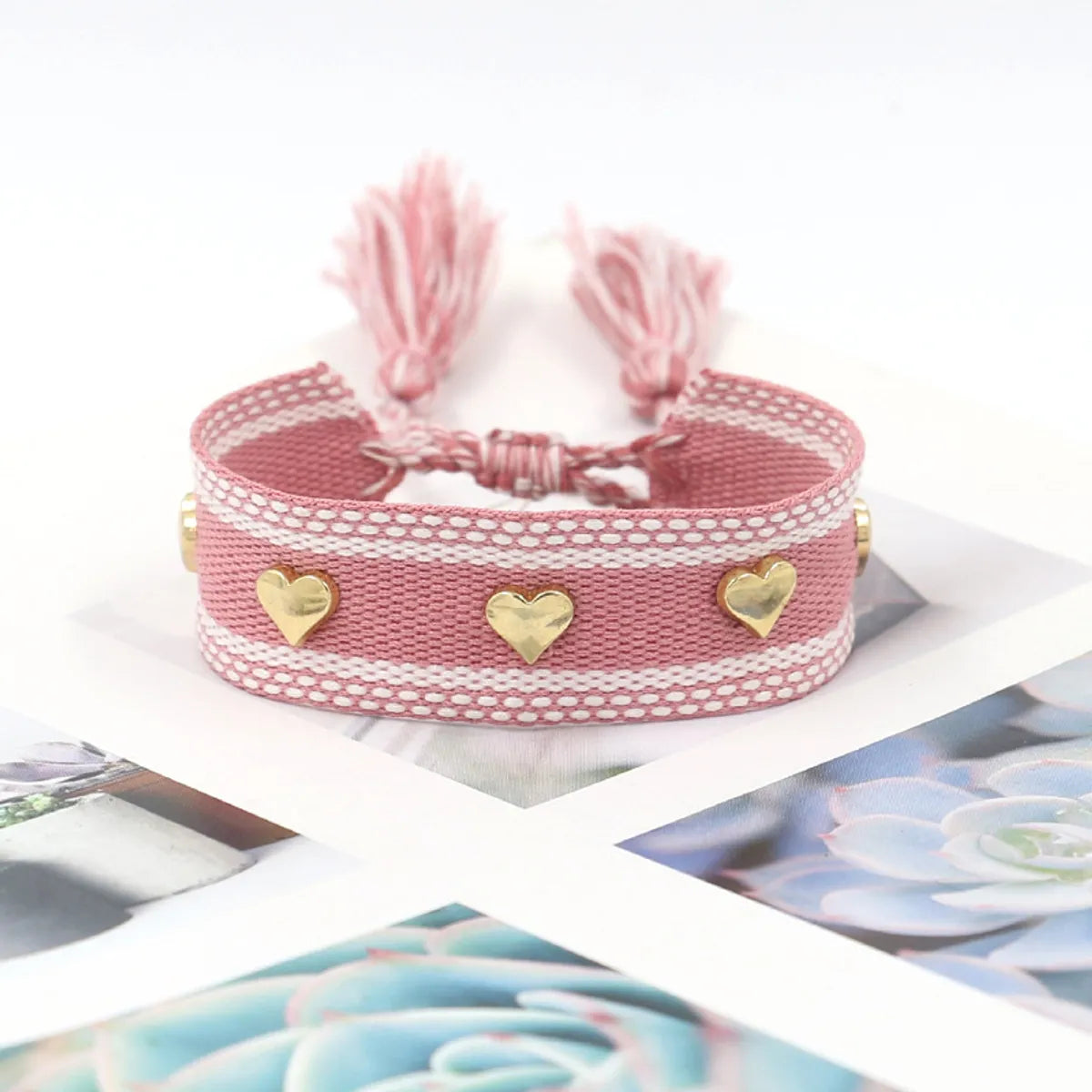 Bohemian Heart Shape Polyester Unisex Bracelets