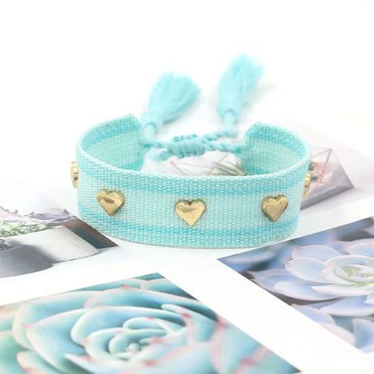 Bohemian Heart Shape Polyester Unisex Bracelets