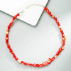 Bohemian Irregular Shell Necklace Vintage Simple Handmade Beaded Ball Chain Jewelry