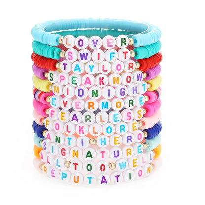 Bohemian Letter Mixed Materials Beaded Handmade Unisex Bracelets