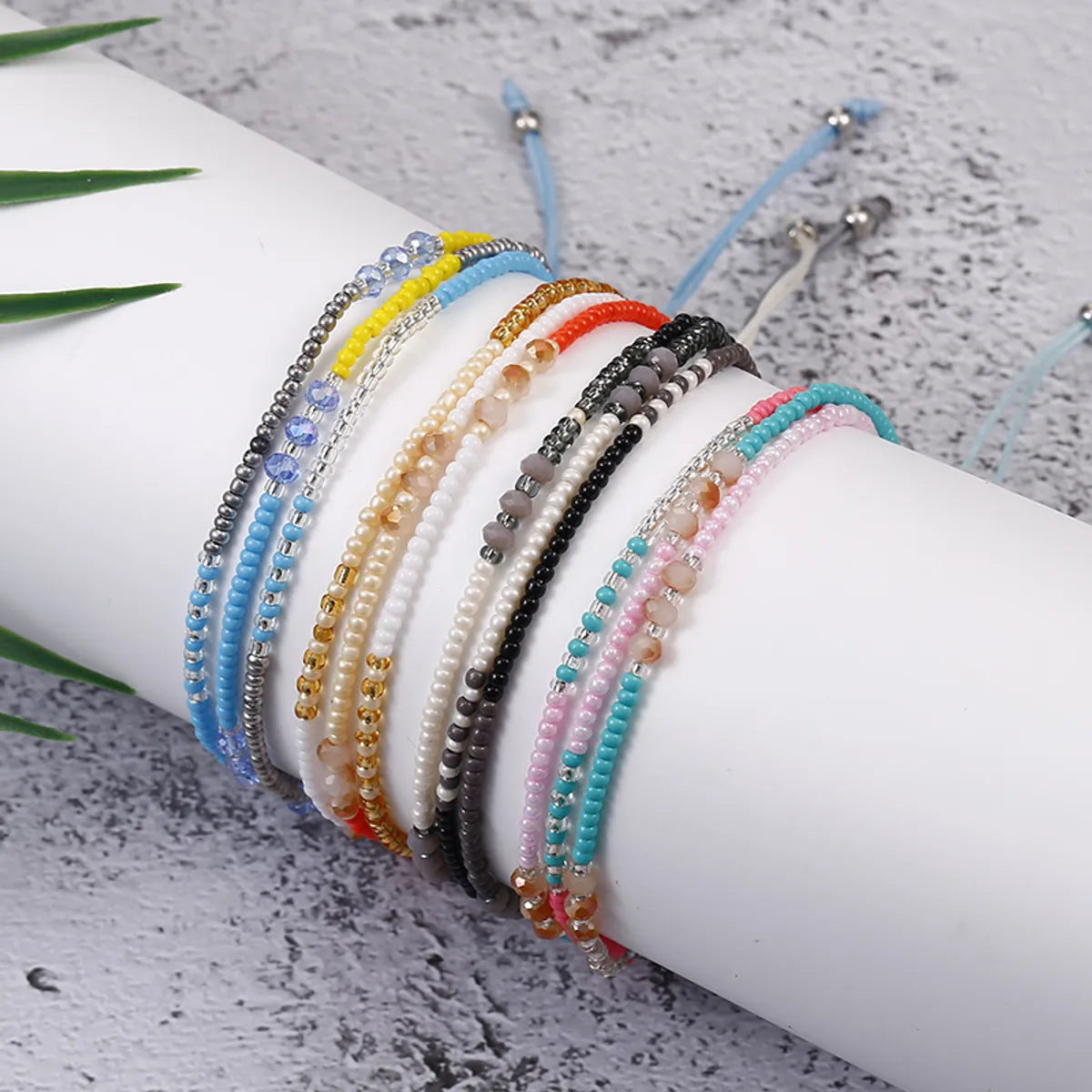 Bohemian Multicolor Seed Bead Rope Beaded Women's Bracelets 1 Piece