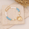 Wholesale Jewelry Bohemian Heart Imitation Pearl No Inlaid 18K Gold Plated Bracelets