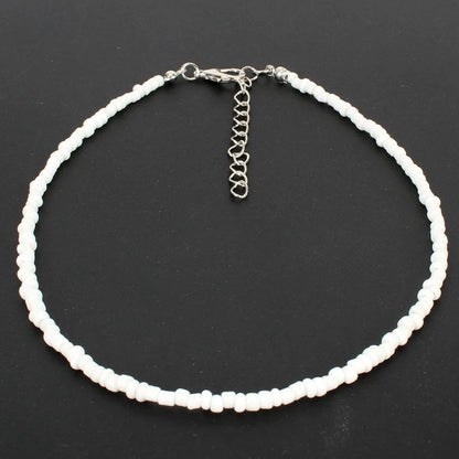 Bohemian Rice Beads Short Necklace Choker Nhct150464