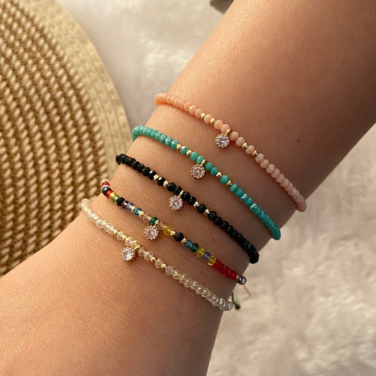 Bohemian Round Copper Beaded Bracelets