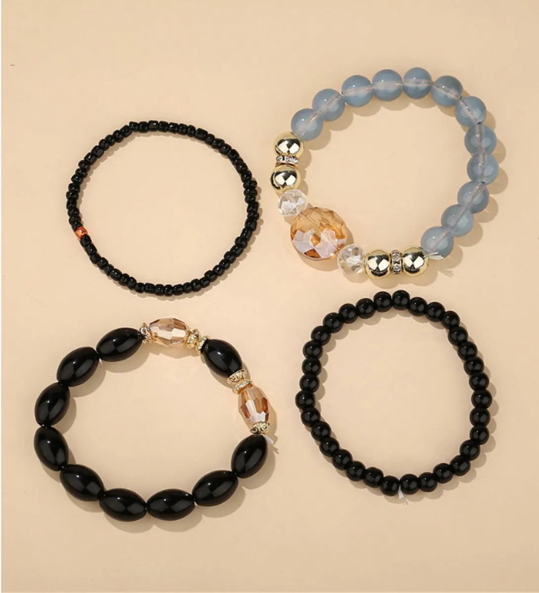 Bohemian Round Resin Beaded Women's Bracelets