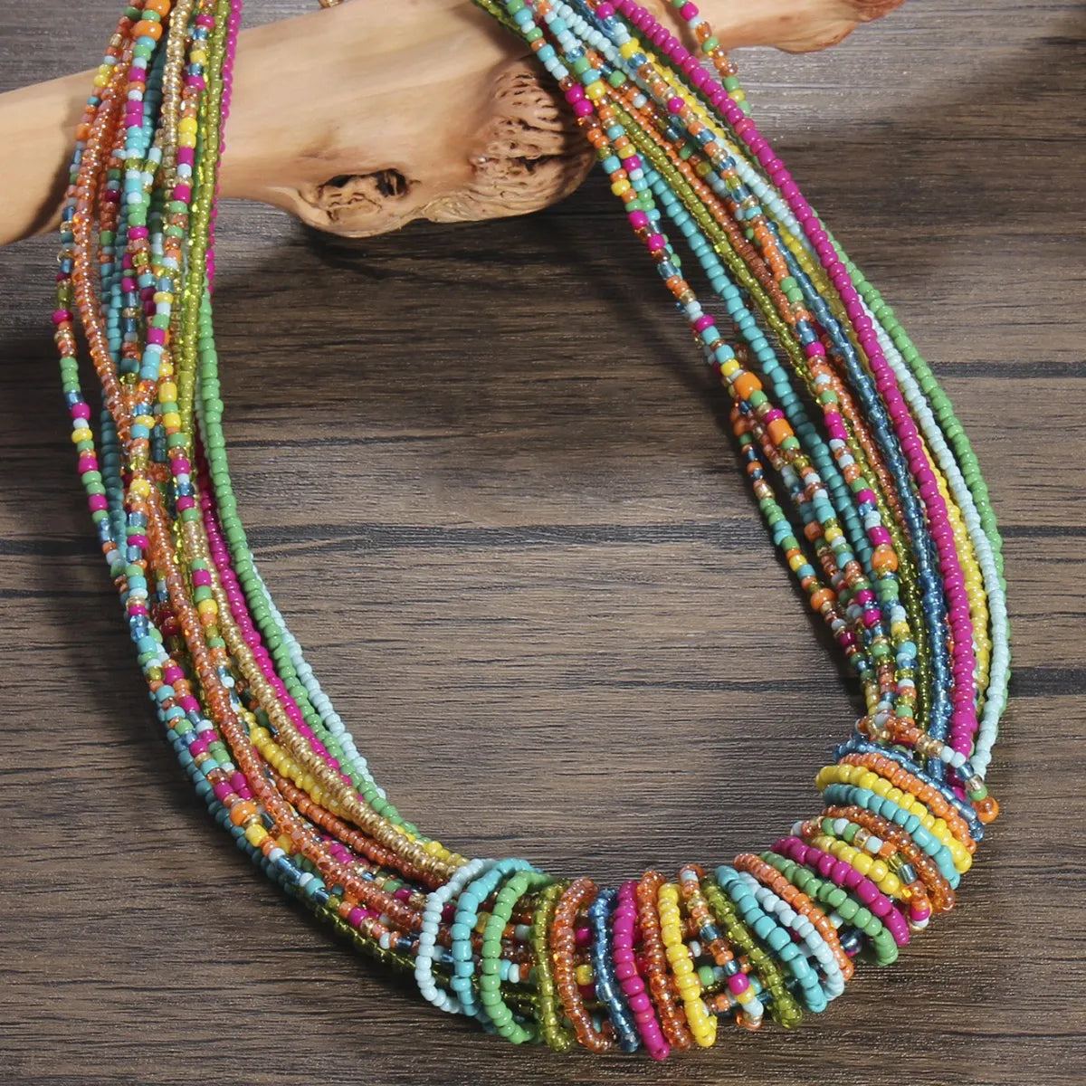 Bohemian Round Seed Bead Wholesale Necklace