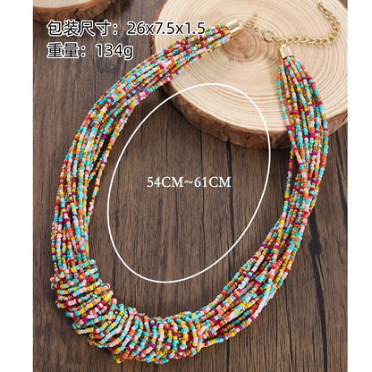 Bohemian Round Seed Bead Wholesale Necklace