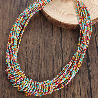 Bohemian Round Seed Bead Wholesale Necklace