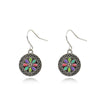 Bohemian Round Water Droplets Alloy Enamel Women'S Drop Earrings