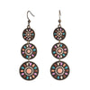 Bohemian Round Water Droplets Alloy Enamel Women'S Drop Earrings