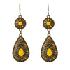 Bohemian Round Water Droplets Alloy Enamel Women'S Drop Earrings