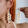 Bohemian Shell Conch Earrings With Starfish Pendant Handmade Acrylic Beach Wind Long Earrings For Women