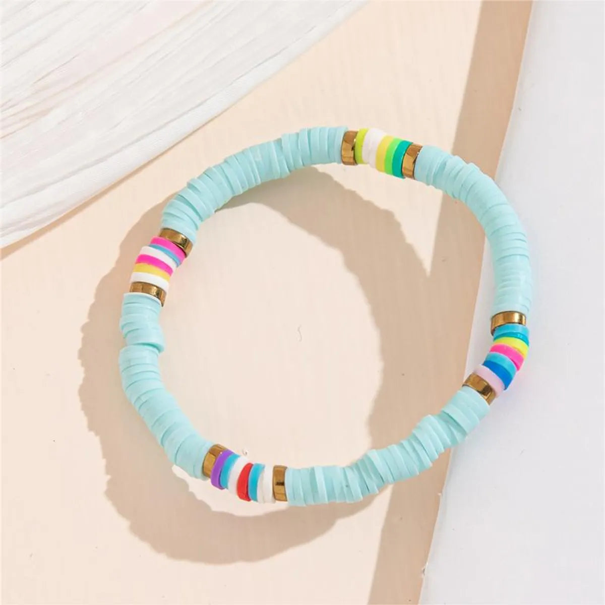 Bohemian Simple Style Colorful Soft Clay Beaded Women's Bracelets