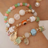 Bohemian Simple Style Shell Alloy Resin Glass Wholesale Bracelets