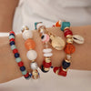 Bohemian Simple Style Shell Alloy Resin Glass Wholesale Bracelets