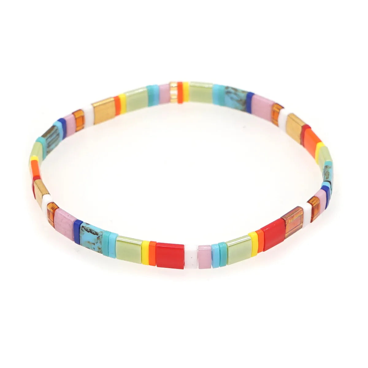 Bohemian Square Glass Wholesale Bracelets