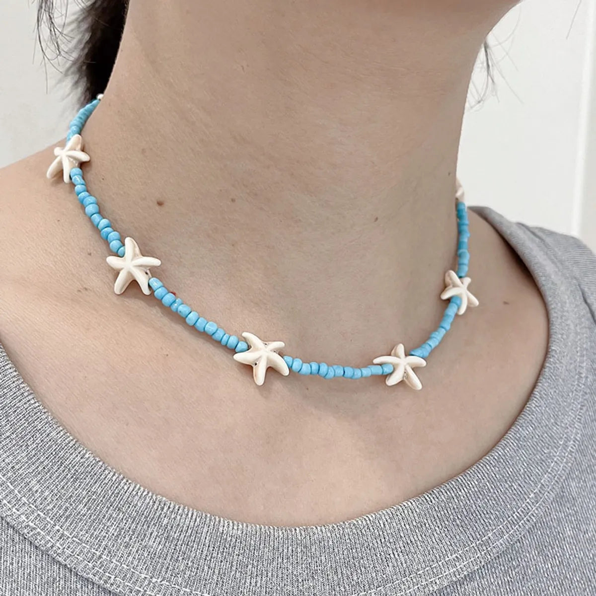 Bohemian Starfish Mother Pearl Shellfish Wholesale Necklace