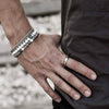 Bohemian Stone Wood Beads Geometric Stretch Bracelet Unisex Manual Design