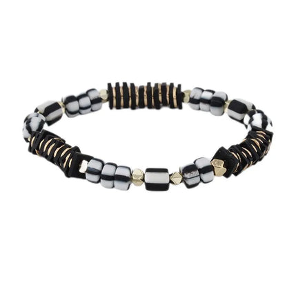 Bohemian Streetwear Geometric Mixed Materials Soft Clay Women'S Bracelets