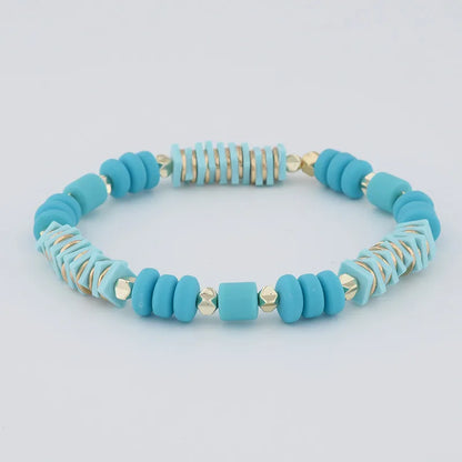 Bohemian Streetwear Geometric Mixed Materials Soft Clay Women'S Bracelets