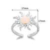 Bohemian Style Copper Ring With Geometric Pattern And Electroplating Open And Micropaved Zircon Sunflower Design