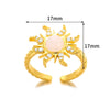 Bohemian Style Copper Ring With Geometric Pattern And Electroplating Open And Micropaved Zircon Sunflower Design