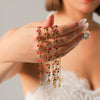 Bohemian Style Stainless Steel Fruit Shape Bracelet With Pvd Vacuum Plating And Oil Dripping For Women