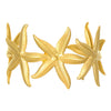 Bohemian Style Stainless Steel Open Bracelet With Starfish And Ocean Design Electroplated
