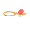 Bohemian Style Stainless Steel Ring With Electroplating Geometric Design For Women