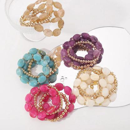 Bohemian Sweet Geometric CCB Arylic Wholesale Bracelets